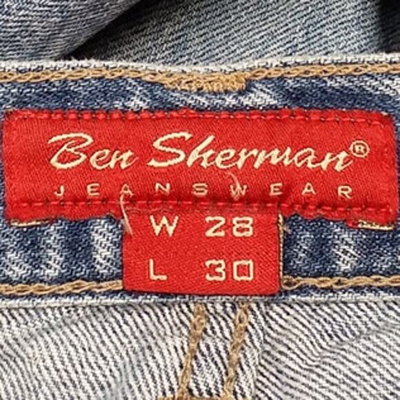 Ben Sherman Womens Size W28 L30 Boot Cut Jeans 100% Cotton Rigid Mid Rise Y2K - Picture 10 of 12